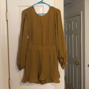 Deep Mustard Romper size Medium